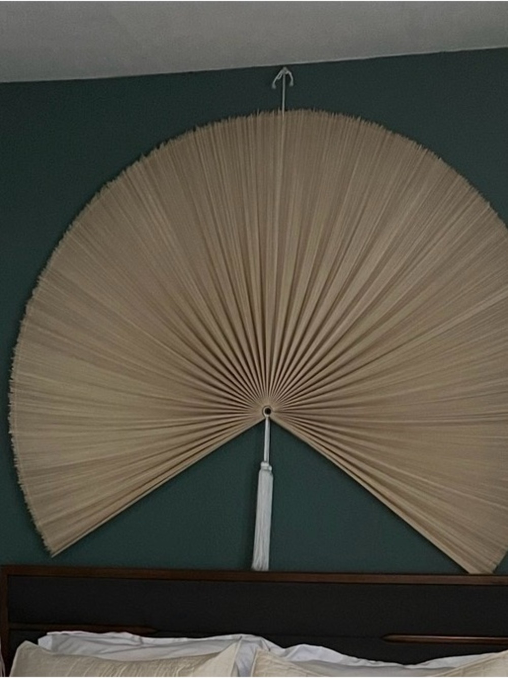 Urban Outfitters Natural Beige Palm Fan Wall Tapestry